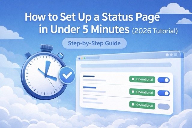 How to Set Up a Status Page in Under 5 Minutes (2026 Tutorial)